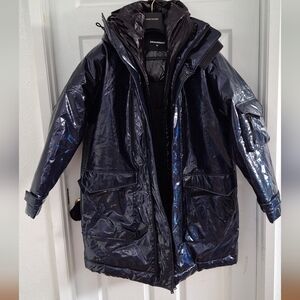 DSQUARED2 PUFFER COAT PURPLE